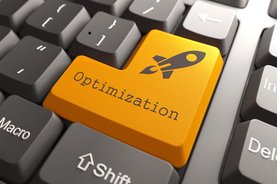Orange Optimization Button on Computer Keyboard. Business Concept. Orange Optimization Button on Computer Keyboard. Business Concept.
