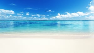 sand and Caribbean sea